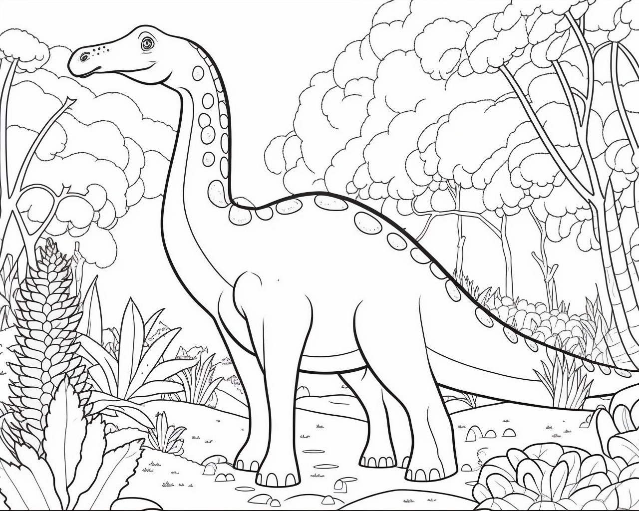 omalovánky diplodocus